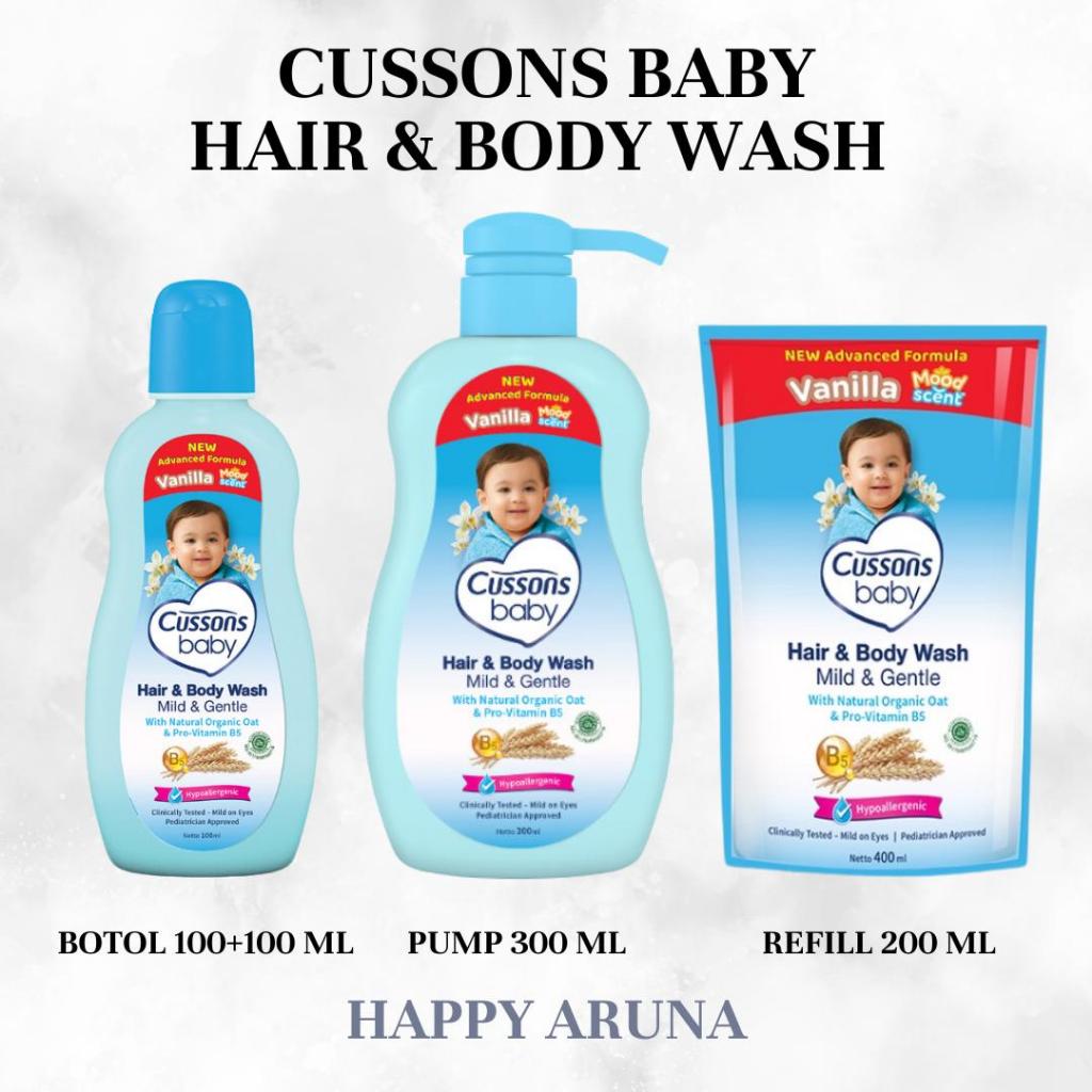 CUSSONS BABY Hair & Body Wash Mild & Gentle | Sabun Sampo Bayi Baru Lahir