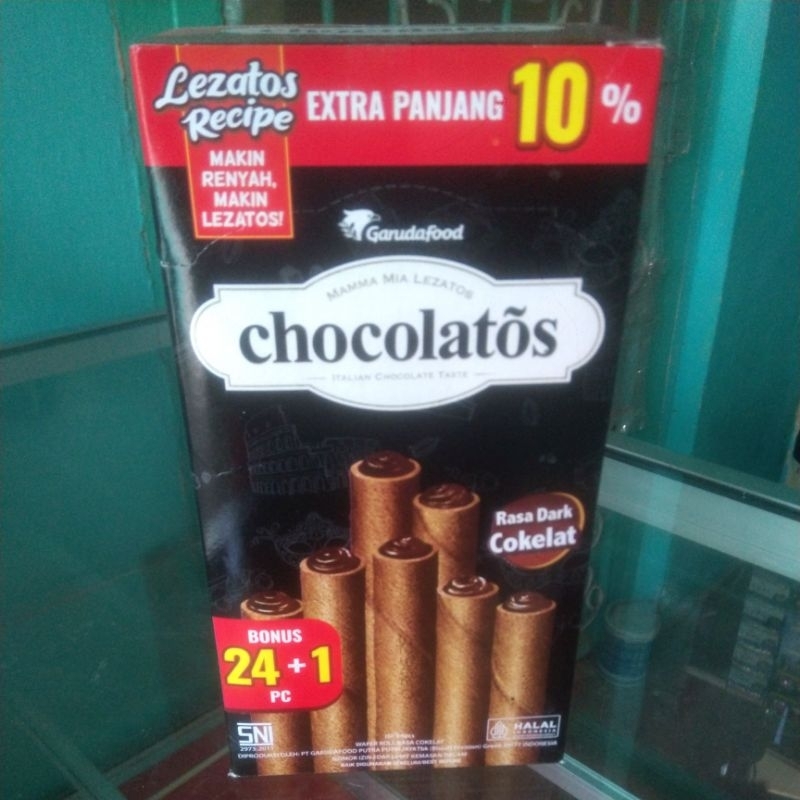 

Garuda Chocolatos Wafer Roll Dark Chocolate