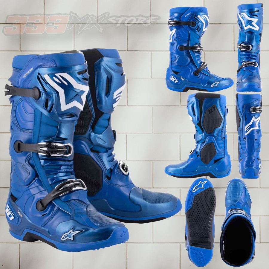Boots Alpinestars Tech 10 Blue Black Sepatu Boots Alpinestar Tech 10 Cross Trail Original