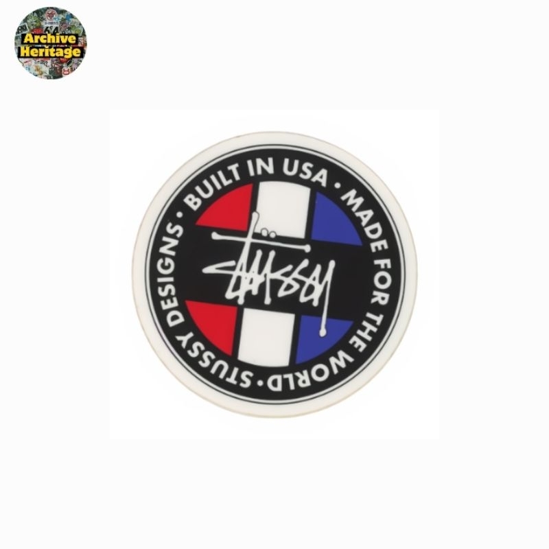 

sticker Stussy Made For The World logo brand clothing streetwear stiker