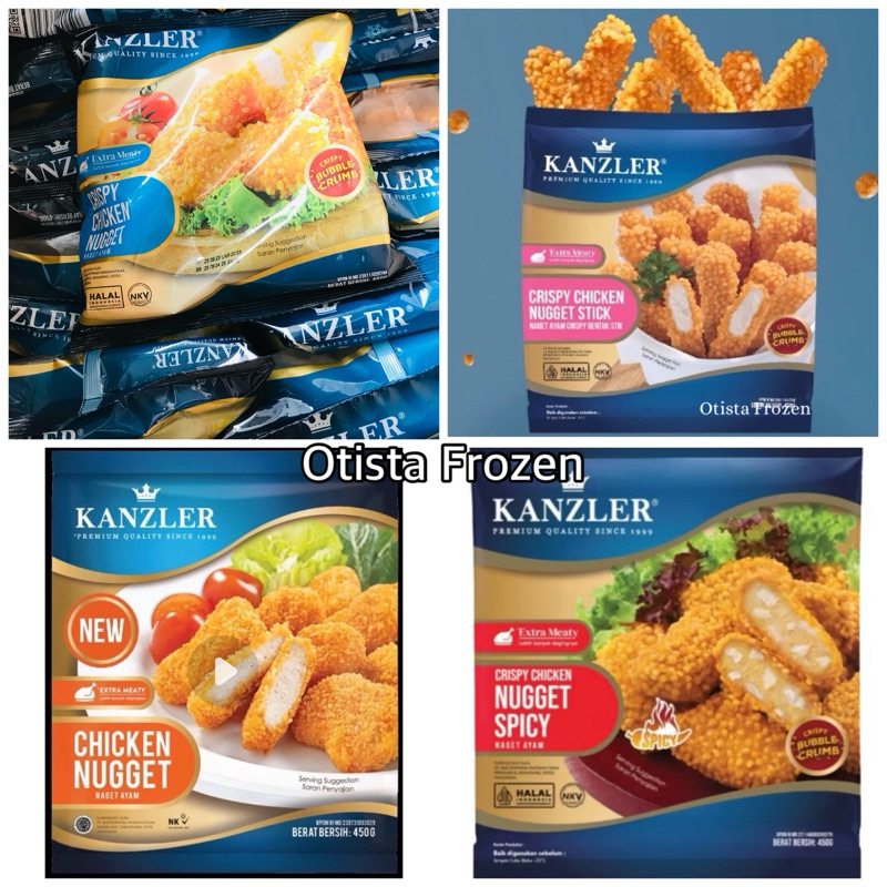 

KANZLER NAGET CRISPY BUBBLE 450 GR / KANZLER STIK / KANZLER NAGET SPICY / KANZLER NAGET ORI 450 GR