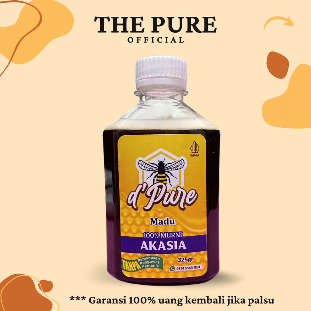 

Madu Murni Asli Akasia 100% Raw Honey 325gr | The Pure Official