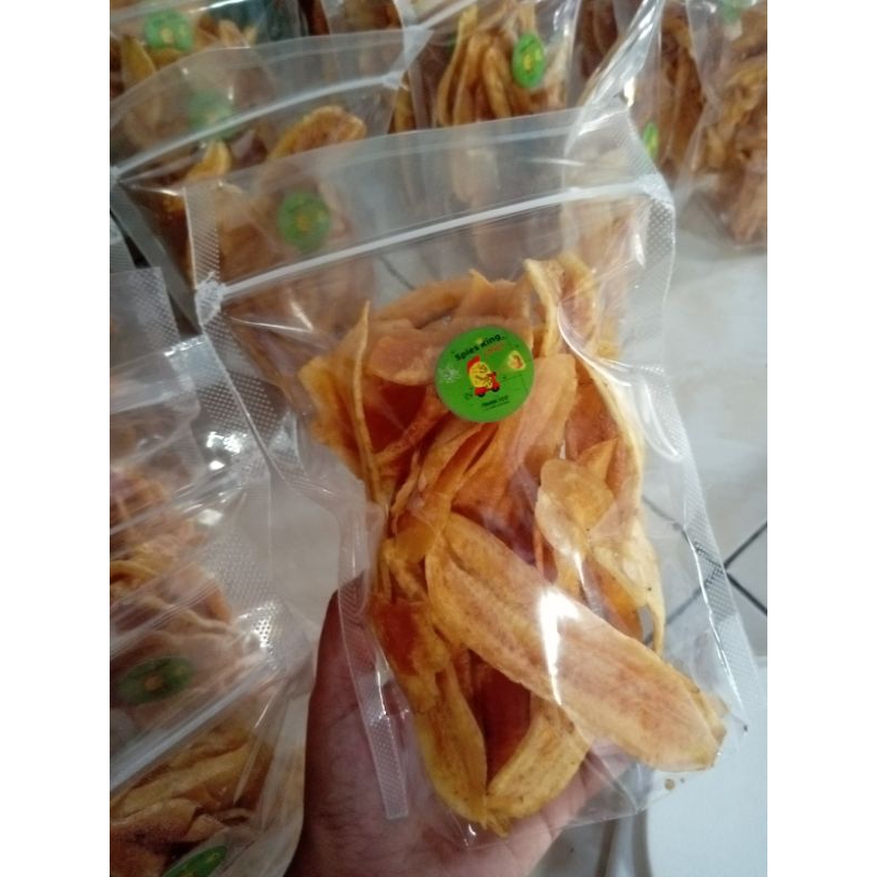 

KEMASAN EKONOMIS KERIPIK PISANG ORI DAN MANIS GULA POUCH/RENYAH DAN GA KERAS/ENAK GURIH/MANIS