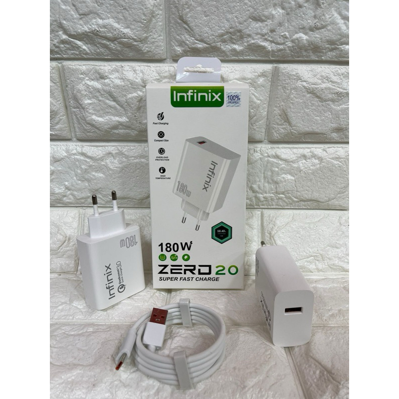 Charger ori 100 Infinix Zero 20 Fast Charging 180W Casan Original