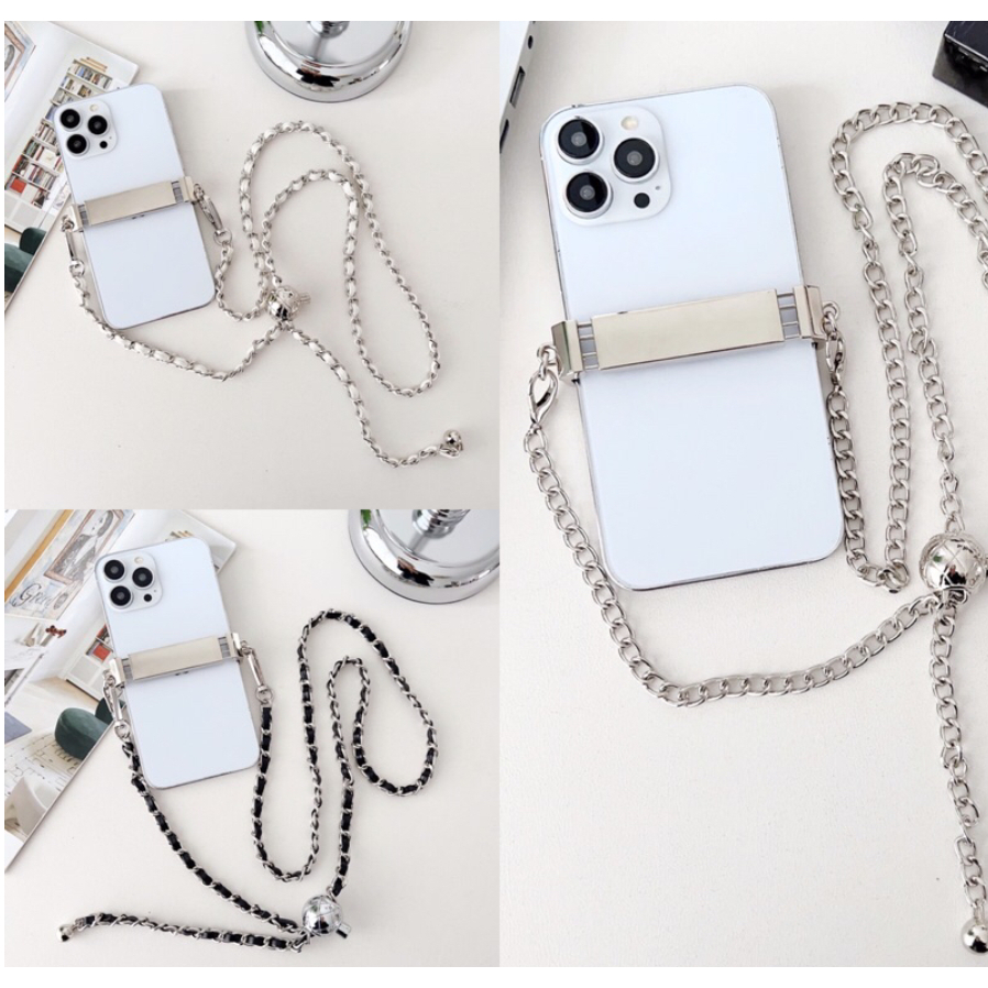 Chain Tali Rantai Series Silver Adjustable UNIVERSAL SEMUA TIPE HP (TALI SLING HP HANDPHONE / TAS) t