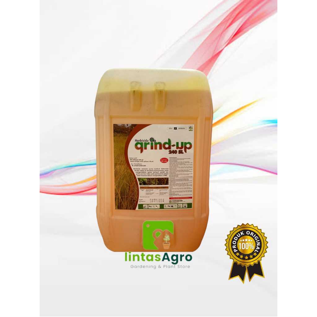 HERBISIDA GRIND UP 240 SL @20 liter - MEMBASMI RUMPUT SAMPAI TUNTAS SAMPAI AKAR