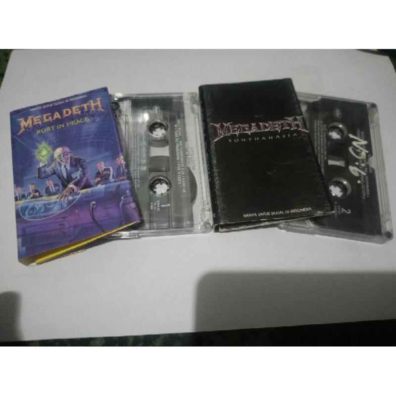 kaset paket Megadeth rust in peace / youthanasia