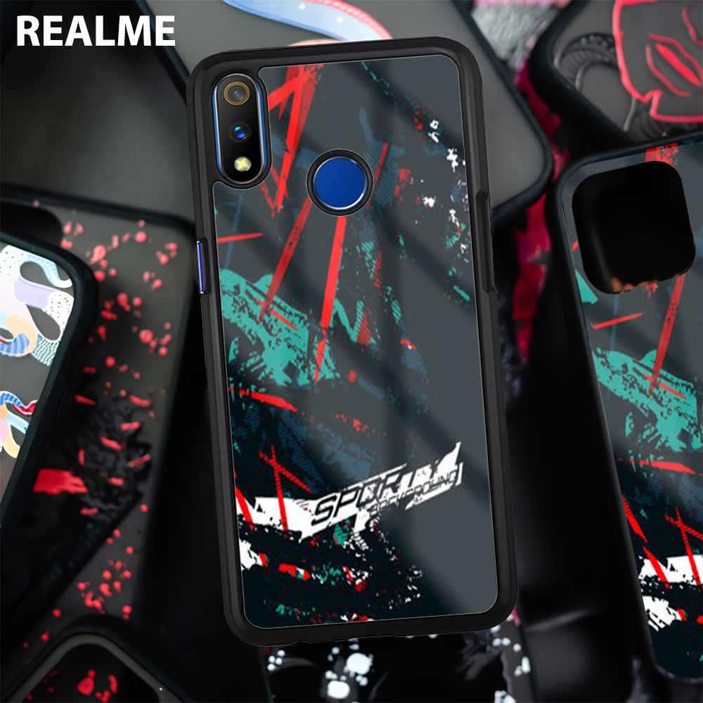 Case Glossy [2D] Realme 3 5 6 7 8 8i 9 10 Pro - Case Silikon Realme 3 - Cassing Handphone Realme 3