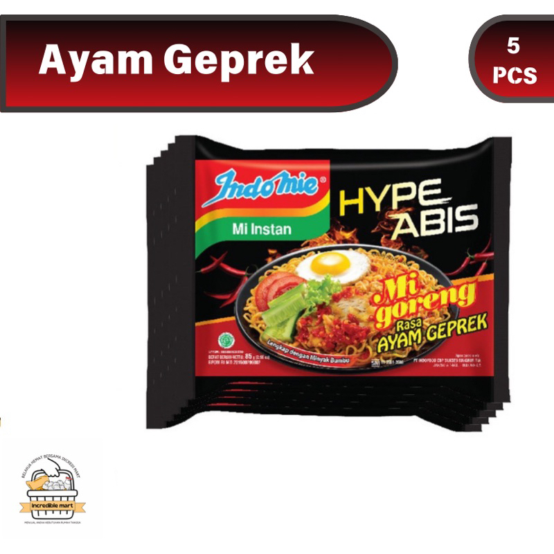 

5 PCS - Indomie Hype Abis Ayam Geprek