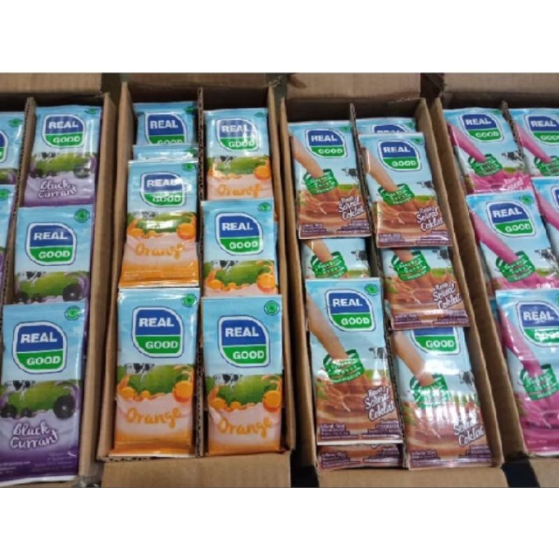 

Susu Real good sachet 50ml paket 10 sachet