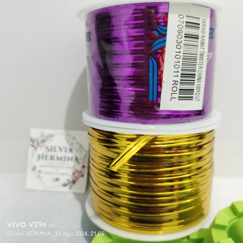 Kawat Twister/Kawat Pita/Twist Tie/Kawat Sovenir Rol Kecil