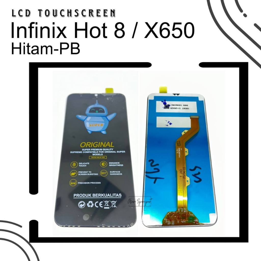 LCD TOUCHSCREEN INFINIX HOT 8 / INFINIX X650 X650C FULLSET