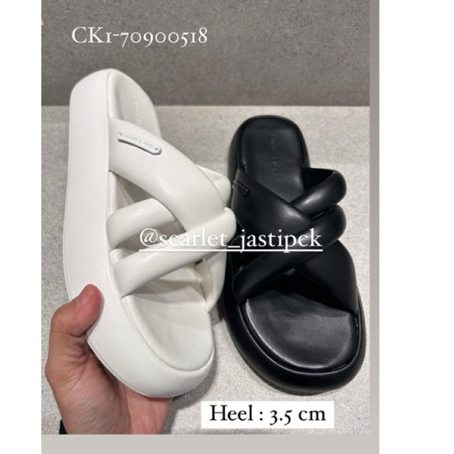 (Jastip) Sandal Slide Crossover-Strap Puffy CK1-70900518 (100% original store) - 518