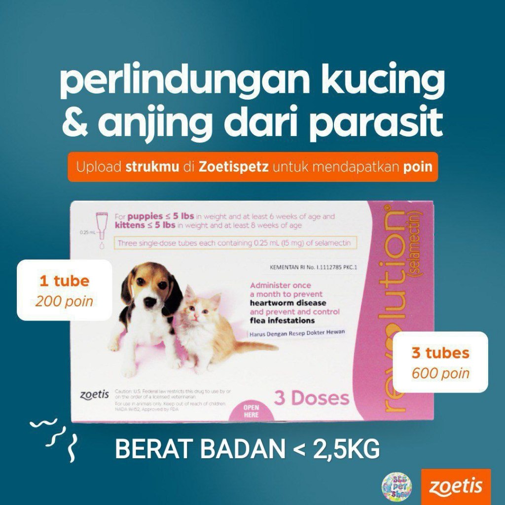 Revolution Obat Kutu Kucing/Obat Kutu Anjing