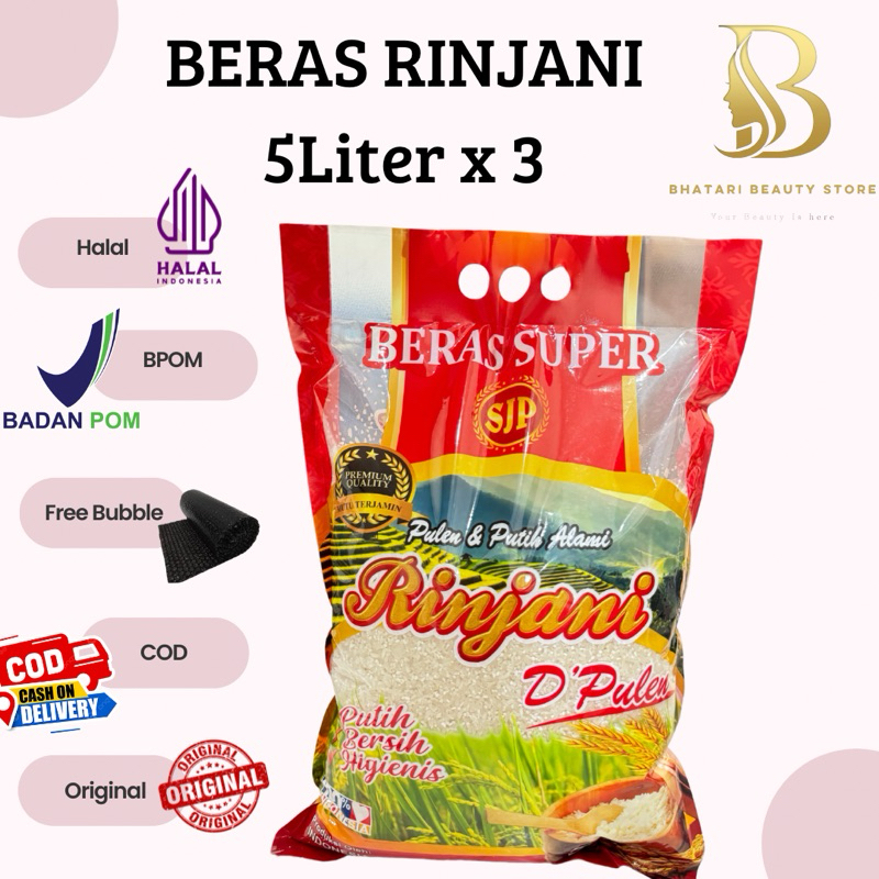 

BERAS PULEN RINJANI 5 LITER x 3 Sak (15liter)