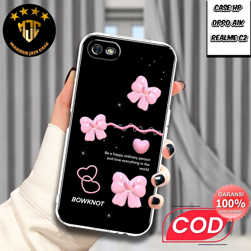 Case OPPO A1K / REALME C2 - Casing OPPO A1K Motif (vita ) - Softcase Premium Fourside - Bening Trans
