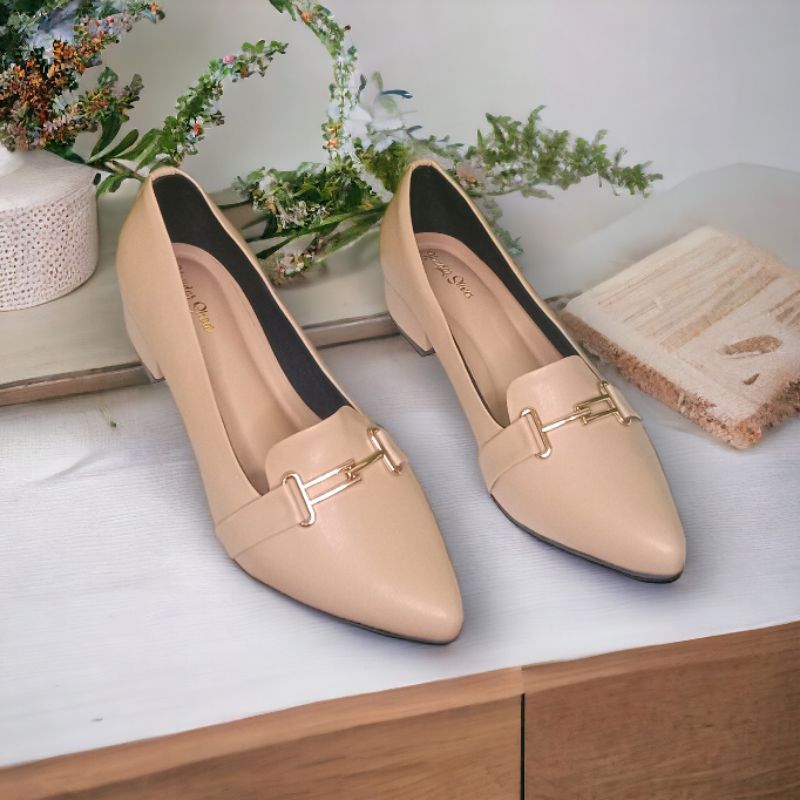 SEPATU PANTOPEL WANITA/ SEPATU KERJA WANITA (AKSESORIS RING)
