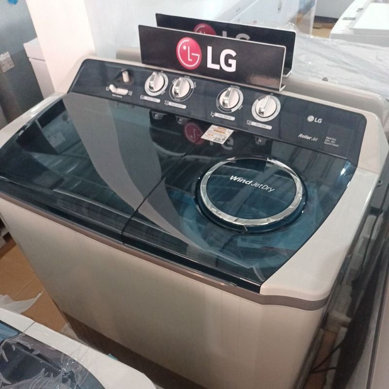 MESIN CUCI LG 16 KG DUA TABUNG P1600RTB GARANSI RESMI LG 16KG P1600 1600RTB P-1600RTB 1600RT