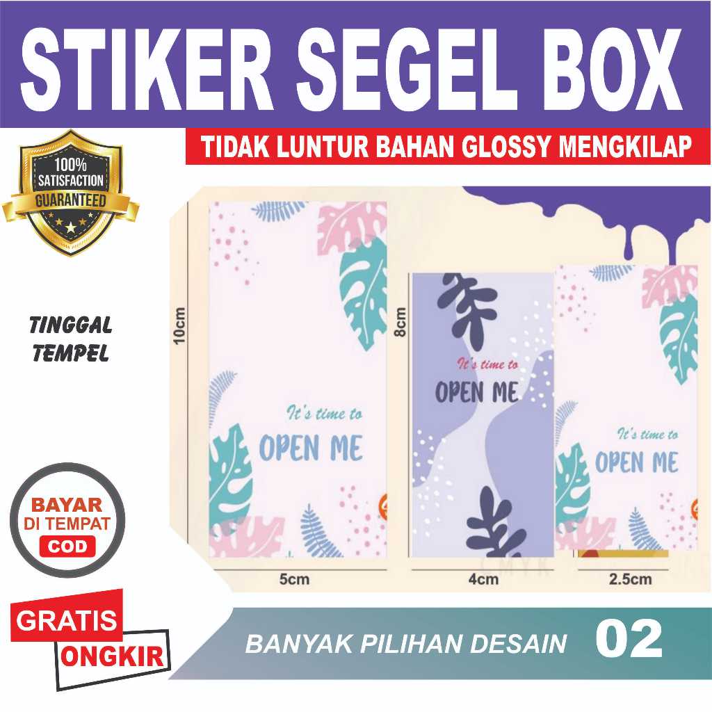 

Cetak Stiker Segel Kotak Box Custom Sticker Kotak Segel Makanan Kemasan Hampers 02 Segel BOX