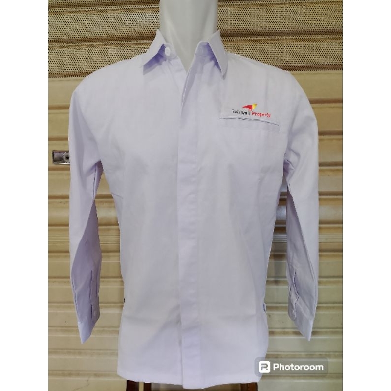 Seragam Telkom Property Baju Telkom Putih Panjang