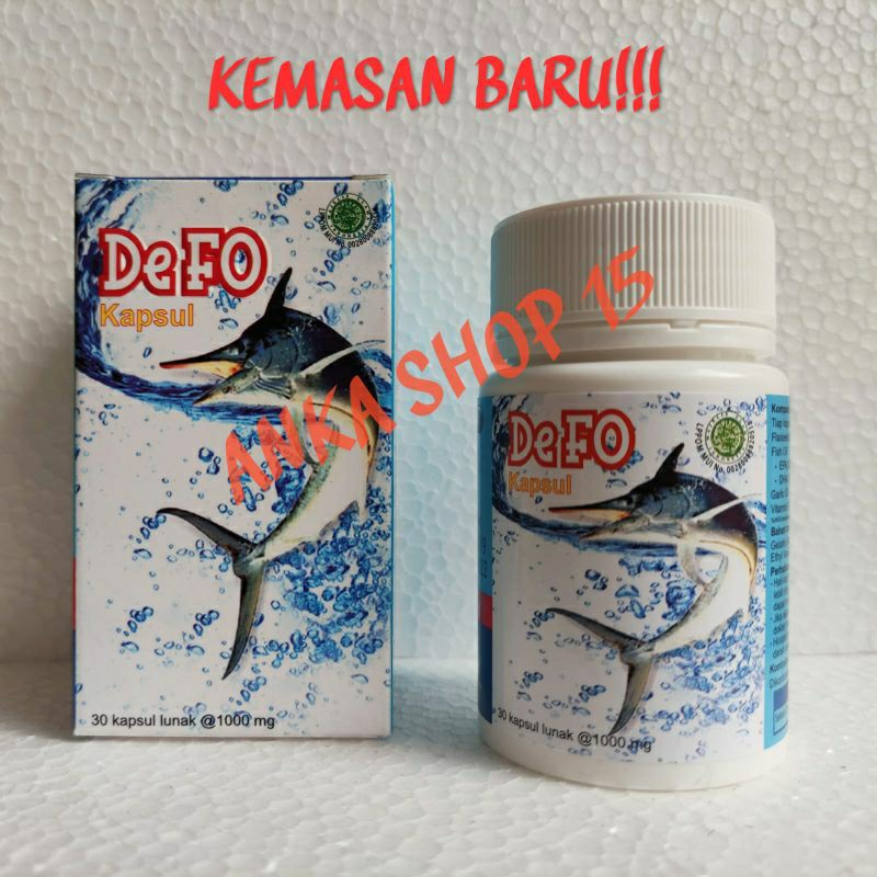DeFo Super Kapsul Suplemen Minyak Ikan Deep Sea Fish Oil & Flaxseed