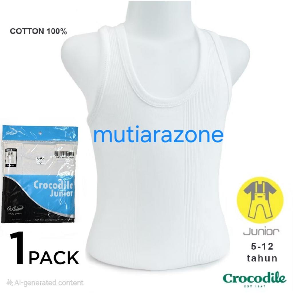 Crocodile Singlet Salur Anak Crocodile Kid