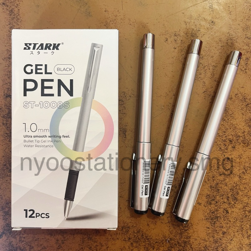 

(1 PACK = 12 PCS) PULPEN GEL TANDA TANGAN 1.0MM HITAM STARK ST-1008S