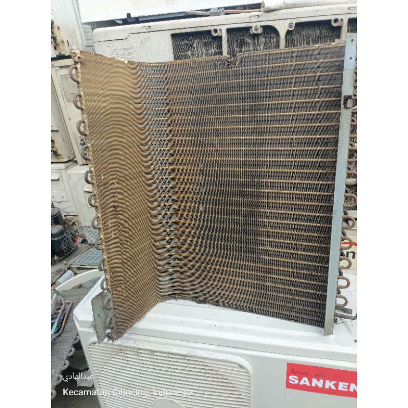 KONDENSOR AC TEMBAGA BEKAS MERK LG DAN SHARP R22, R410a ½PK - 1PK,