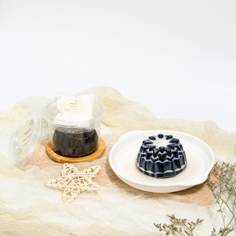 

Mesona Cincau Hitam Cup Pudding
