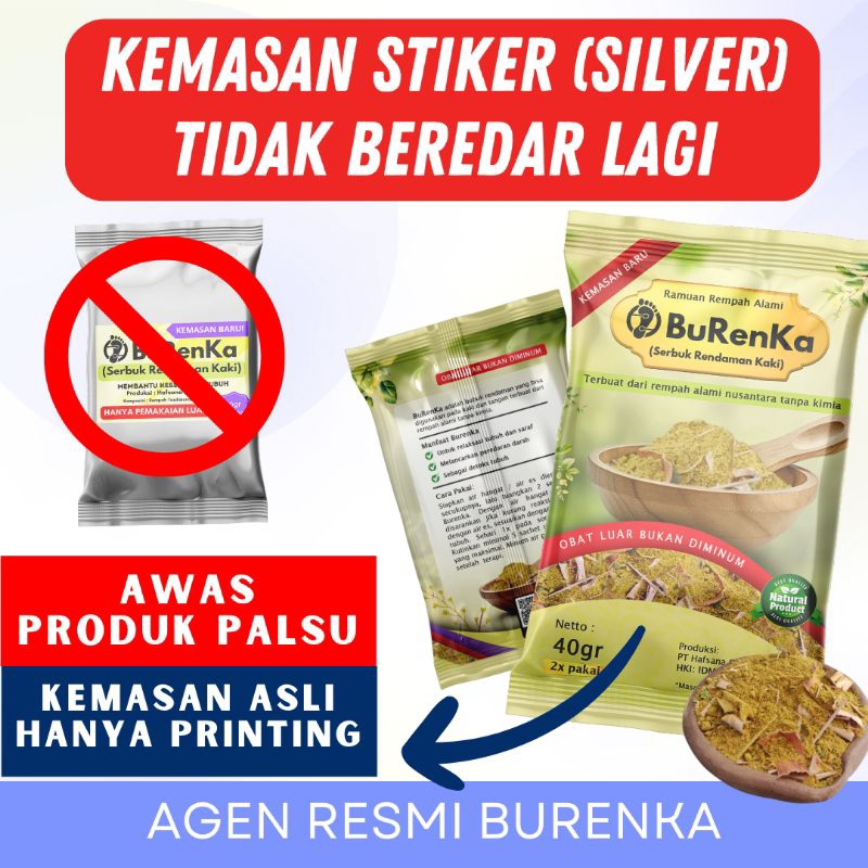 BURENKA  Rendam Kaki Bubuk Burenka Original