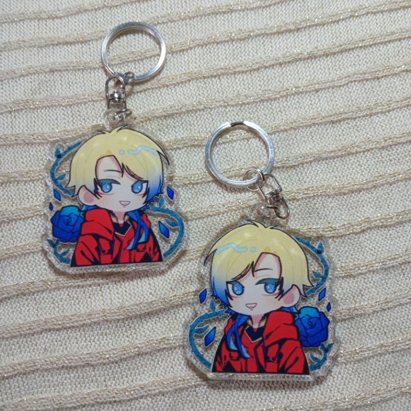 Gantungan kunci kaiser michael ganci acrylic bluelock keychains anime