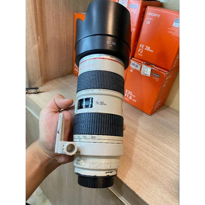 LENSA TELE CANON 70-200MM F2.8 IS-LENSA TELE CANON 70-200MM F2.8 IS