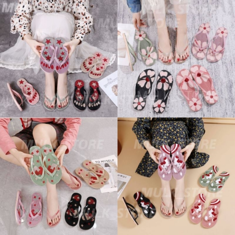 Sandal Jepit Duri Wanita Sandal Refleksi Terapi