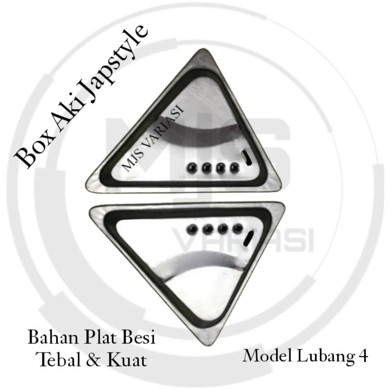 TUTUP COVER AKI ACCU BOX BOK AKI MOTOR COSTUM JAPSTYLE  CLASSIC KLASIK UNIVERSAL (1 SET KANAN KIRI)