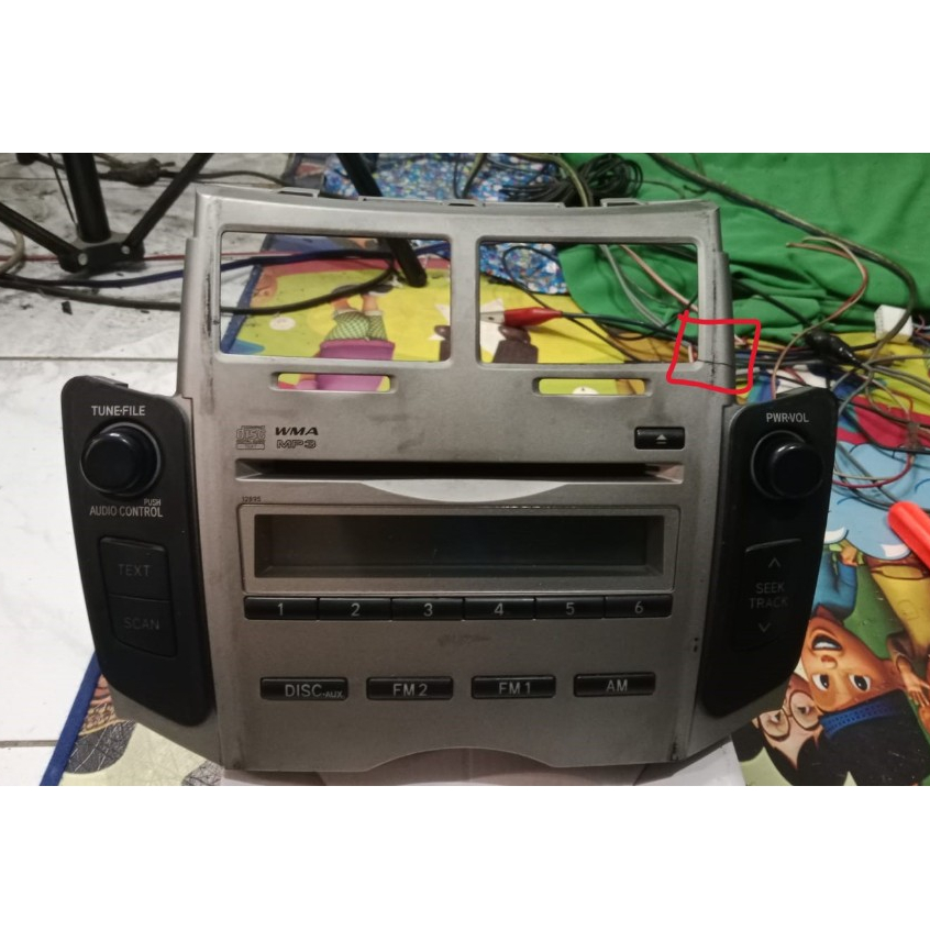 TAPE MOBIL BEKAS JADUL. HEAD UNIT BEKAS. ORI TOYOTA YARIS. CD ERROR