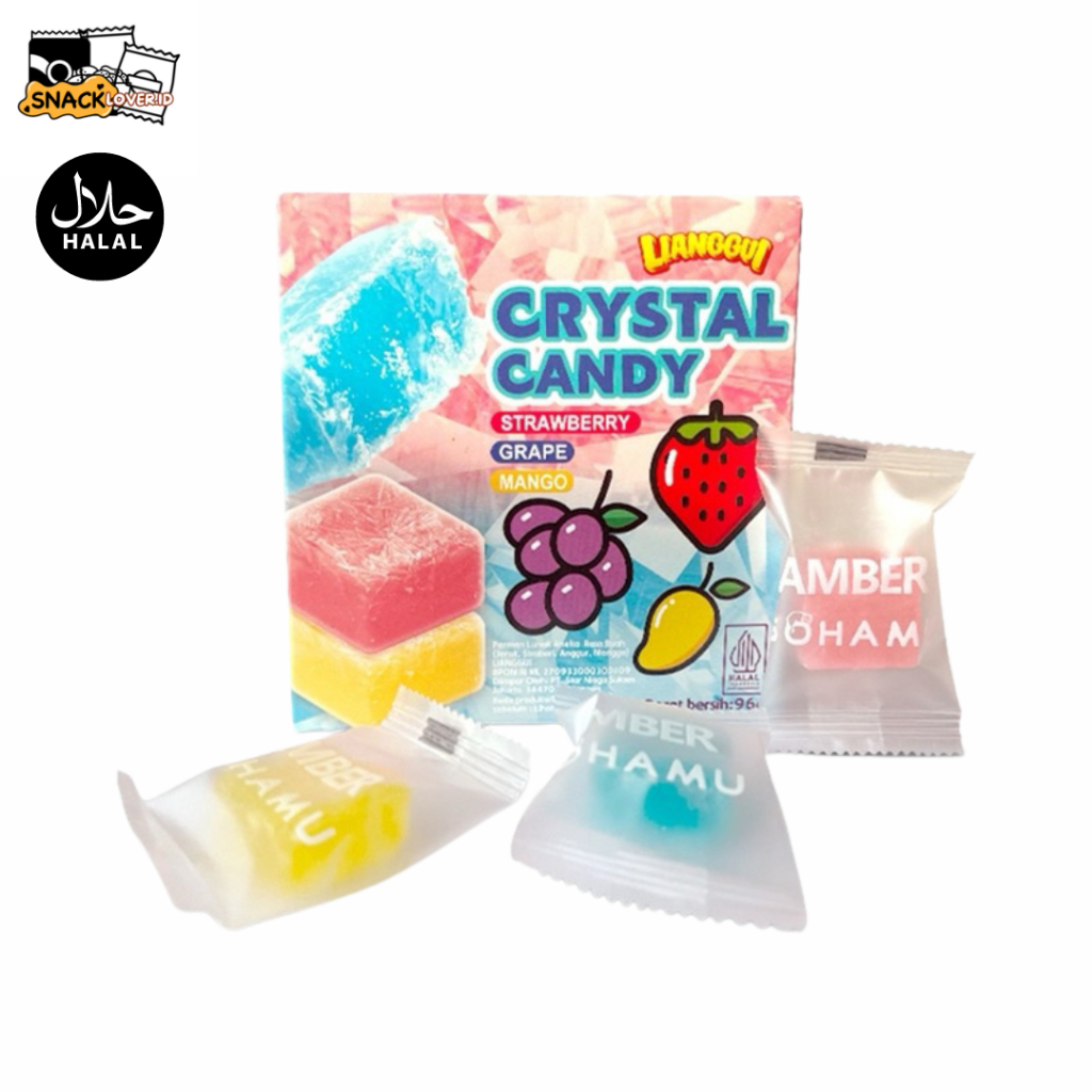 

Snack Import Permen Crystal Viral Manis Aneka Rasa Buah Mangga Strawberi Anggur 96Gr - Candy, Makanan