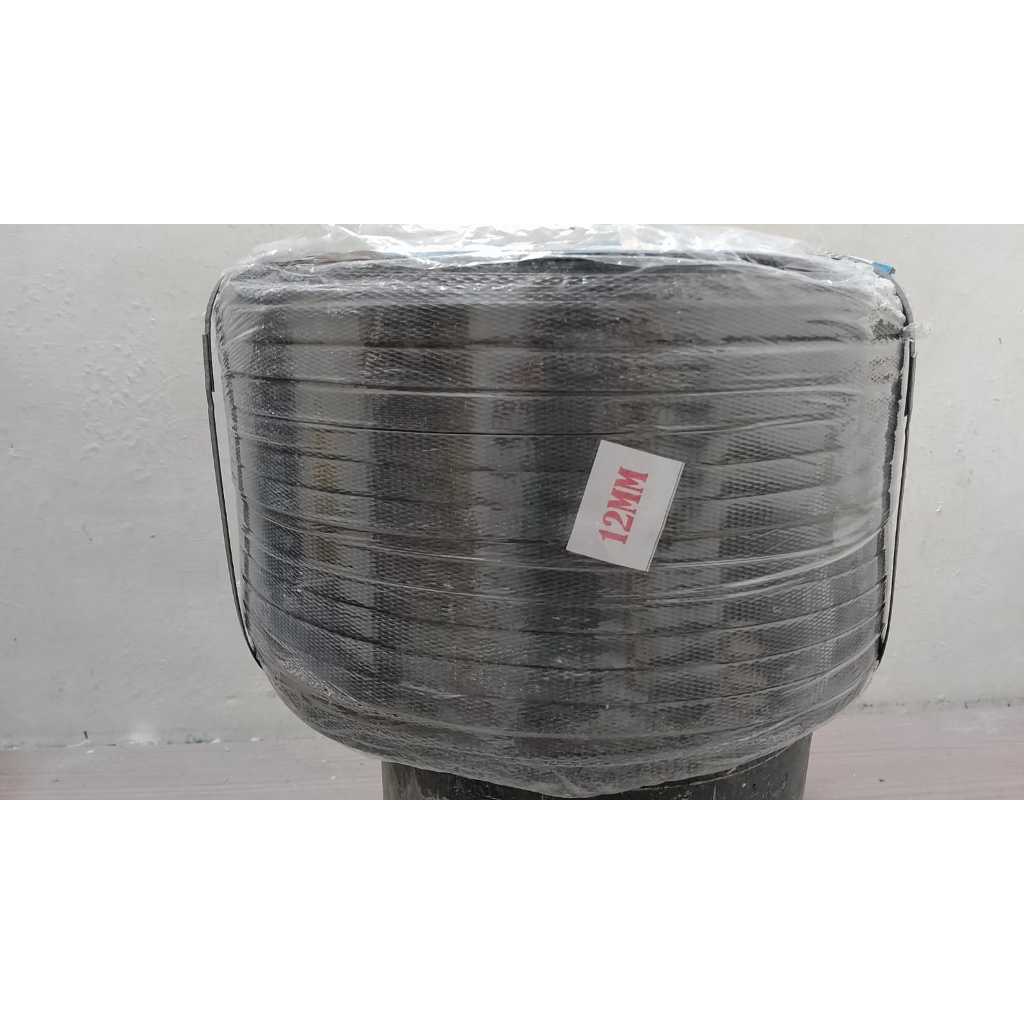 Tali Strapping Band/Tali Packing/Tali Klem - 12mm Hitam 8Kg