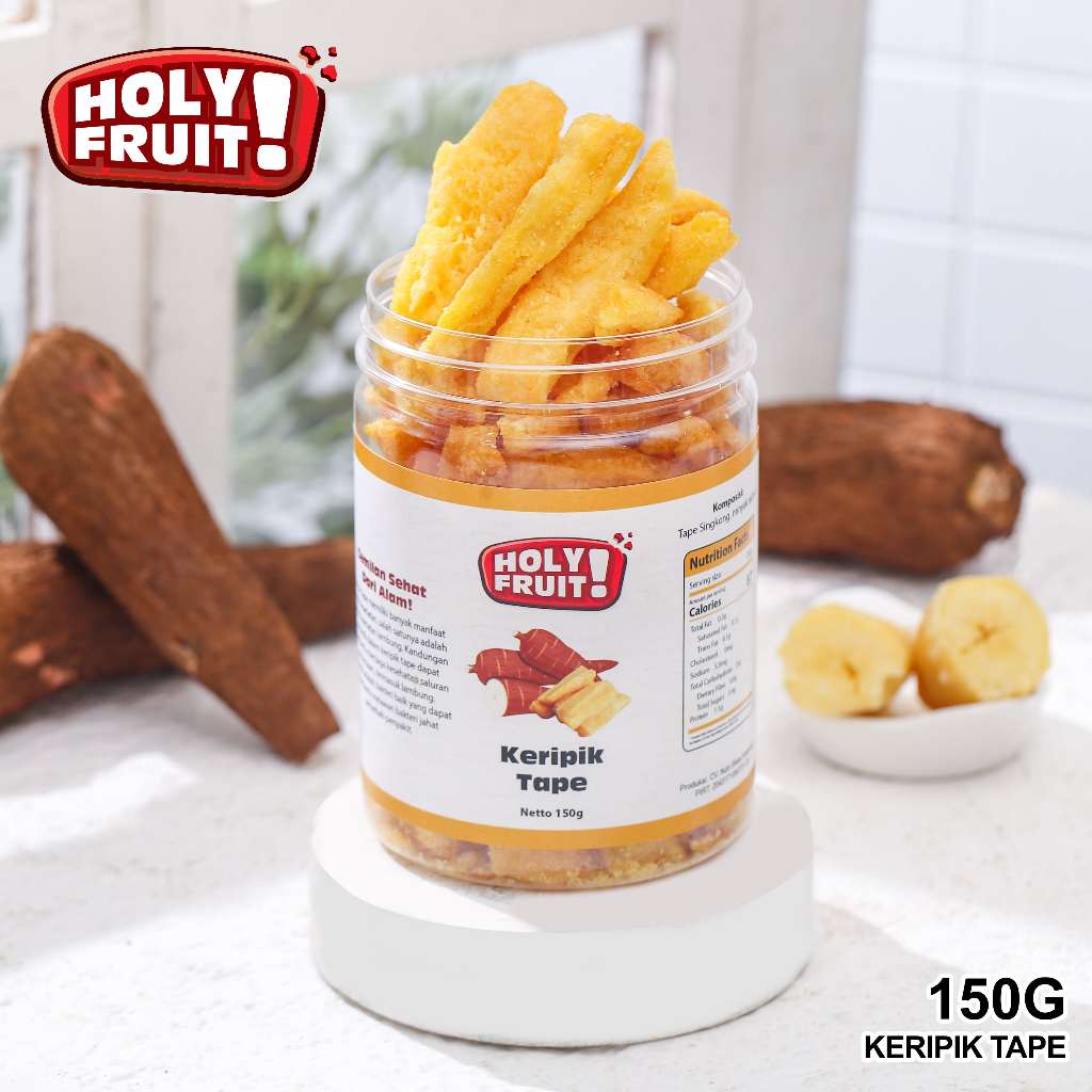 

HOLYFRUIT KERIPIK TAPE 150 GRAM ASLI SNACK ORIGINAL CEMILAN KERIPIK TAPE