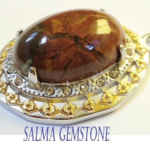 liontin batu akik hati ayam batu asli