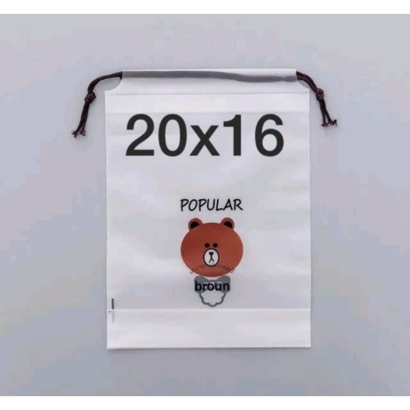 Pouch Serut Kecil Transparan Organizer Serbaguna Anti Air