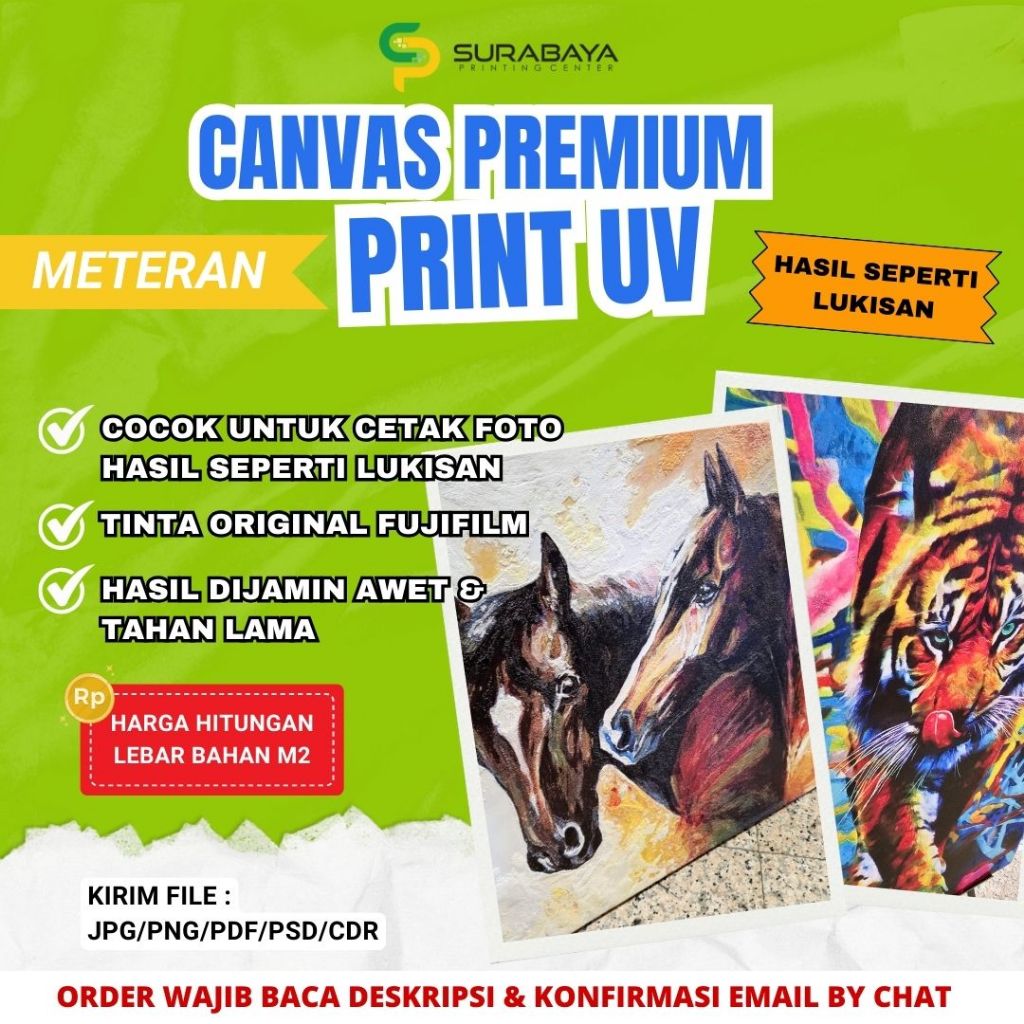 

[CANVAS PREMIUM PRINT UV] KANVAS PREMIUM EROPA BY FUJIFILM KUALITAS TERBAIK METERAN PRINT UV