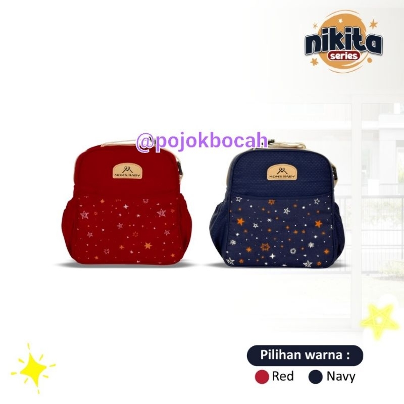 POJOK BOCAH MOM'S BABY CARE IN STYLE TAS BAYI KECIL SMALL BABY BAG TAS BOTOL SUSU PERLENGKAPAN BAJU 