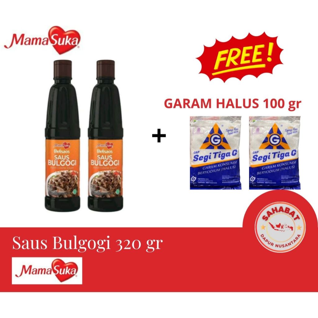 

[GRATIS GARAM 2 BKS] Saus Bulgogi 320 GR [2 PCS]