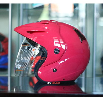 Helm INK Ori CX 22 Magenta INK Topi Half Face Pink