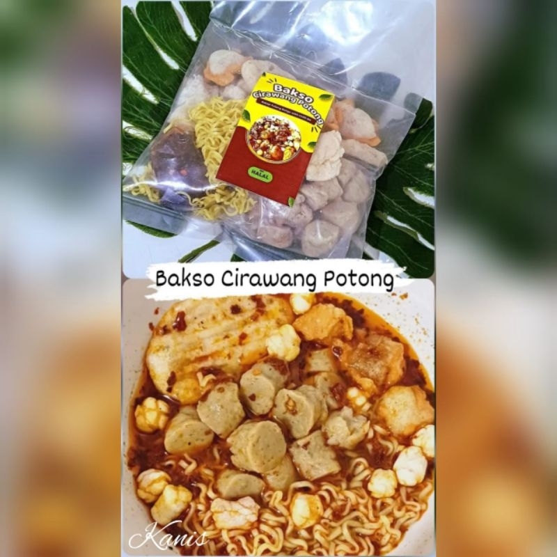 

Baso cirawang potong frozen/ bakso frosen / special with Chilli oil / halal food / sensasi tulang rangu