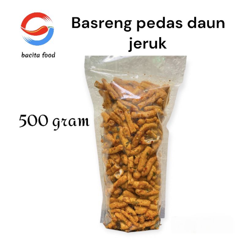 

Basreng pedas daun jeruk 500 Gram ( bacitafood)