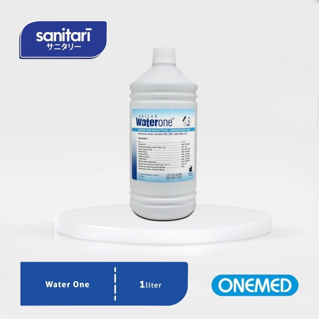 Water One 1L Water One 1Liter WaterOne 1L Aquades Aquabidest Aquademin