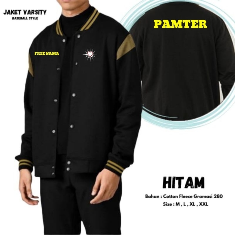 JAKET BASEBALL DESAIN PAMTER PSHT CUSTOM  SABLON DTF KUAT WARNA TAJAM