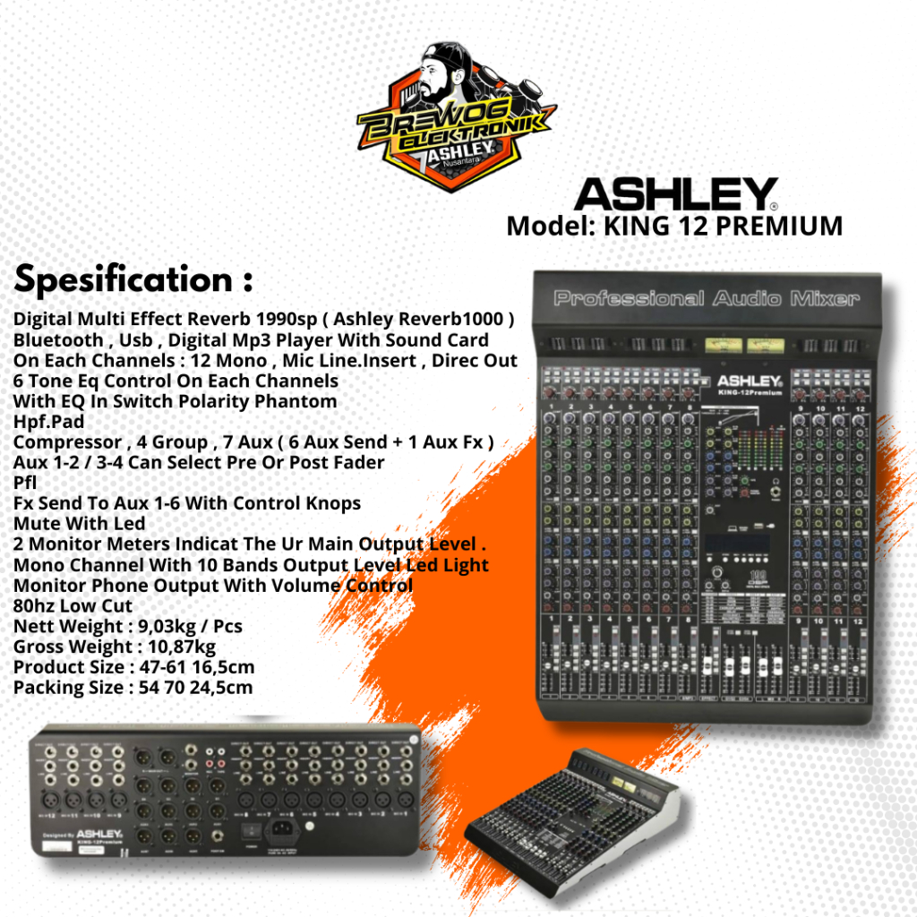 MIXER KING 12 PREMIUM ASHLEY