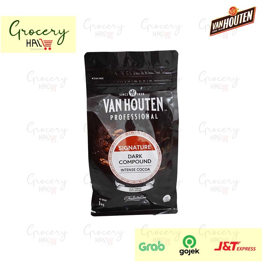 

VAN HOUTEN SIGNATURE DARK CHOCOLATE COIN COMPOUND 1 KG ( INTENSE COCOA )